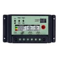 Dubbla Batterier Solcellsladdningsregulator PWM 12V 24V System Batterier Strömpanel Regulator Laddare (10A)