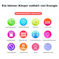 Miniatyrbild 6 av 6: #Blå automatisk klocka smartklocka för barn#