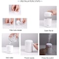 Miniatyrbild 3 av 5: 300ml Luftfuktare, Mini Bil Luftfuktare, Aromaterapi Diffuser, Färgglad