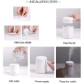 Miniatyrbilde 3 av 5: 300ml Luftfukter, Mini Bil Luftfukter, Aromaterapi Diffuser, Fargerik