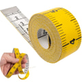 Pikkukuva 2 / 5: Ompelijan mittanauha, kokonaispituus 150 cm, 2-in-1 nauha