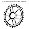 Miniatyrbilde 4 av 5: 12-delt Kjedering, 36T T6 Aluminiumlegering Direkte Montering Kjedering Enkelt Rundt Holdbart Kranksett