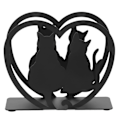Miniatyrbilde 5 av 5: Metall Serviett Holder Katt Modellering Dekorativt Vevsholder Serviettstativ for Bryllupsfest