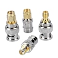 Miniatyrbillede 2 af 3: 4 stk. Koaksial Antenne Konnektor Bnc Han / Hun Til Sma Han / Hun Konnektor