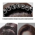 Miniatyrbillede 4 af 5: Hår Permanent Ruller, 20 stk./sæt Fluffy Permanent Rulle Hårkrøller Hårkrøller Sæt Salon Hårkrøller Styling DIY Frisørværktøj Sæt (Grå)