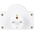 Miniatyrbillede 2 af 3: #Hvid Multistikadapter med Afbryder 2 Stikkontakter 16A #