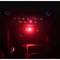 Pikkukuva 5 / 5: 4 kpl Punainen USB-LED Auton Sisätilan Tunnelmavalo, Yö LED Deko