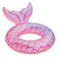 Miniatyrbillede 2 af 5: Voksen havfrue svømmebøjle (pink, oppustet ydre diameter 110 cm)