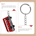 Miniatyrbilde 2 av 4: 4 stk. Britisk Element Nøkkelring Stilig Legering Nøkkelring Anheng Unisex Veske Hengende Sjarm