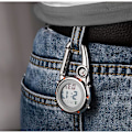 Miniatyrbillede 4 af 5: Kompas Karabiner Klok Kvinder Mænds Ur Multifunktionel Dial Bærbar