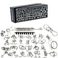 Miniatyrbilde 1 av 4: /#/30 Metall Hjernetrim IQ Test Distanglement Puslespill Fidget Leker for Barn Tenåringer - Bursdager Bryllup Gjestegaver Julegave/#/