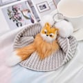 Miniatyrbillede 3 af 5: 5 stk. Ny Sødt Plys Ræv Nøglering Fluffy Faux Fur Pompon Nøglering
