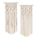 Miniatyrbild 2 av 5: 2 st Macrame Väggbonad Boho Hem Chic Bohemian Geo