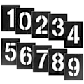 Pikkukuva 2 / 3: 1 Set Numeromalline 0-9 Osoitenumeromallineet Puulle Maalaamiseen