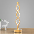Pikkukuva 1 / 5: Infinity Spiral LED-pöytälamppu Musta, Himmennettävä Metalli Besi