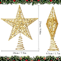 Miniatyrbilde 2 av 5: #Gullglitter Juletre Stjerne for Juletrepynt, 2#