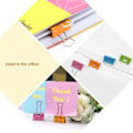 Miniatyrbillede 3 af 5: Farvede Face Binder Papirclips, 48 stk 1 tommer Medium Assorteret