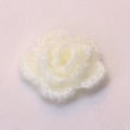 Miniatyrbilde 2 av 3: 10 stk. 3-lags Håndlagde Heklede Blomster Applikasjoner Søm Håndverk (Hvit)