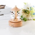 Miniatyrbillede 6 af 8: #Musikbøjle, roterende træbase, gave til piger#
