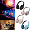 Pikkukuva 3 / 5: Kokoontaitettavat langattomat kuulokkeet HiFi-äänellä, pikalatauksella, melunvaimennuksella, mikrofonilla, 10 tunnin toistoajalla, Bluetooth-yhteensopivat 5.3 Over Ear -kuulokkeet