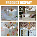 Miniatyrbilde 2 av 4: Miniatyr Modell Lysekrone Lite Hus Taklampe Sandbord Taklampe Modell