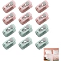 Miniatyrbilde 2 av 5: Dynetrekk-klips, 12 stykker Høy Elastisk Dynetrekk-klips