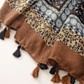 Miniatyrbilde 4 av 5: Boho-sjal for kvinner - lett, blomstermønstret sjal, trendy