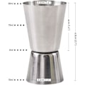 Miniatyrbillede 1 af 5: Cocktail Jigger, 15 & 30 ML Rustfrit Stål Bar Jigger (Sæt af 4)
