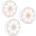 Miniatyrbillede 3 af 5: *3 LED Natlampe USB Genopladelig LED Bevægelsessensor Lampe Automat*
