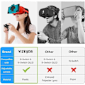 Pikkukuva 5 / 5: VR-kuuloke - Suunniteltu Nintendo Switch LCD/OLED:lle, VR-lasit säädettävillä HD-linsseillä, yhteensopiva virtuaalitodellisuuspelikokemuksen kanssa (Sininen ja Ora