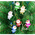 Miniatyrbillede 4 af 5: /#/6 stk julemand vedhæng, farverig juletræspynt,/#/