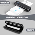 Miniatyrbillede 5 af 5: Bluetooth Termisk Printer A4 A5 Papir Blækfri Printer Trådløs Bærbar Printmaskine til IOS til Android