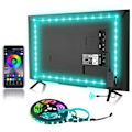Miniatyrbillede 1 af 8: #LED Stripe LED TV Baggrundsbelysning Musiksynkronisering RGB Bluetooth App#