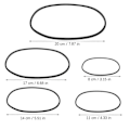 Miniatyrbillede 4 af 4: 5 stk. Akvarium Flydende Plante Ringe Foderring til Fisk Flydende Planter Ring til Akvarium