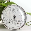 Miniatyrbillede 2 af 4: Dial Termometer Hygrometer med 130mm Termometer Hygrometer og Atmosfærisk Tryk Barometer Termometer Hygrometer med Ramme