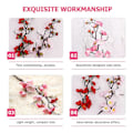 Miniatyrbillede 3 af 4: 6 stk. Cupcake Toppers Fødselsdagsfest Kagepynt Blommegren Topper Ornamenter