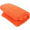Miniatyrbillede 3 af 3: Lækker Flanell Fleece Kæledyrs Tæppe Hyggeligt Håndklæde Ensfarvet Kæledyrs Tæppe (Orange)