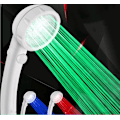 Miniatyrbillede 4 af 4: *LED negativ ion spa brusehoved lysende brusehoved vandbesparende tryksat brusetemperaturkontrol håndholdt dyse*