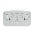Miniatyrbild 3 av 3: Digital LED Väckarklocka Bakgrundsbelysning Snooze Tyst Kalender Skrivbord Elektronisk Bakgrundsbelysning Bordsklockor Skrivbordsklocka (svart)
