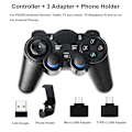 Pikkukuva 2 / 5: PS3:lle, PC:lle, TV-bokseille ja Androidille tarkoitettu 2.4G langaton peliohjain