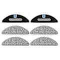 Miniatyrbilde 1 av 5: 6 stk. moppeputer for iRobot Roomba Combo I5, I5+, J5, J5+ robotstøvsuger, mikrofiber, vaskbar, gjenbrukbar moppeklut