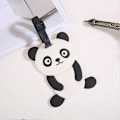 Miniatyrbillede 2 af 4: 1 Sæt 4 stk. Søde Tegneserie Panda Bagagemærker Taskemærker (Hvid Sort)