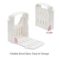 Miniatyrbild 1 av 4: Brödskärare för hembakat bröd, kompakt brödskärningsguide 3 storlekar Brödlimpsskärare Tunn brödskärare, hopfällbar brödskärmaskin i plast, Manu