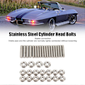 Miniatyrbilde 2 av 5: 16 stk. Sylinderhodeskruer i rustfritt stål - erstatning for Chevy Big Block BBC 348 396 402 409 427 454 502 motorer
