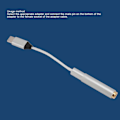 Pikkukuva 5 / 5: USB C - AUX -kuulokeliitäntäadapteri, tukee 32 bittiä 384 kHz PCM USB Type C -liitännästä 2,5 mm:n, 3,5 mm:n ja 4,4 mm:n kuulokeliitäntäadapteriin