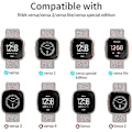 Miniatyrbilde 2 av 5: 5-pakning stropper for Fitbit Versa 2/se: Justerbare elastiske nylonbånd