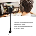 Miniatyrbilde 4 av 5: Avtakbar Roterbar Gaming Mikrofon Erstatning for Corsair HS50 HS60 HS70 Pro HS70 SE
