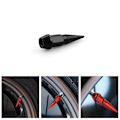 Miniatyrbillede 2 af 6: #8 stk. Aluminium Cykelventilhætter Stem Caps Heavy Duty Dækhætter Støvsikre Lufttætte Ventildæksler til Biler SUV Lastbiler Motorcykler Cykler (Rød Sort)#