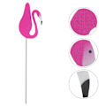 Miniatyrbillede 2 af 3: 1 stk. Udendørs Flamingo Pynt Gårdhave Layout Ornament Børnelegetøj (Mørk Pink)