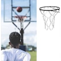 Miniatyrbilde 5 av 5: Basketballnett, utendørs basketballnett, basketballnett i metall, slitesterkt basketballnett, erstatningsbasketballnett